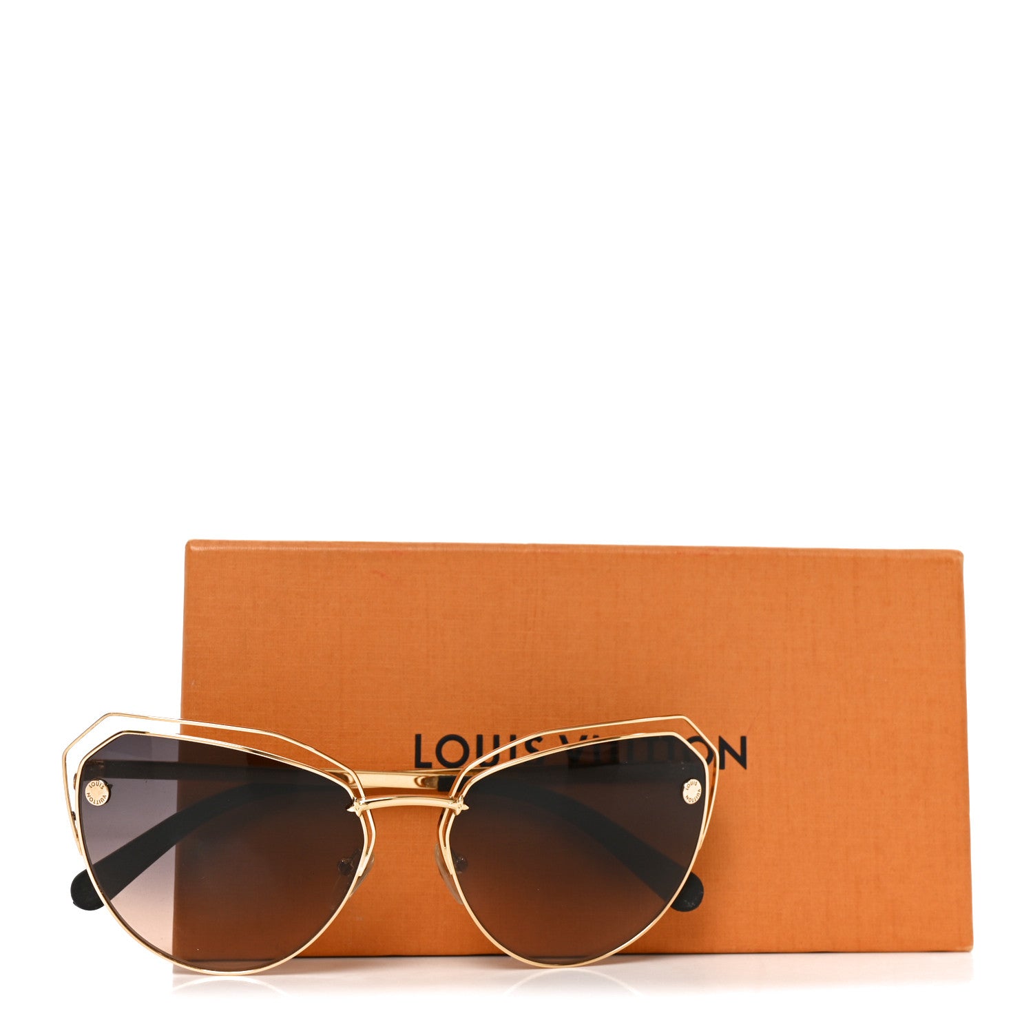 Louis Vuitton Midnight In Paris Sunglasses Z2376W Gold Black 7 of 7