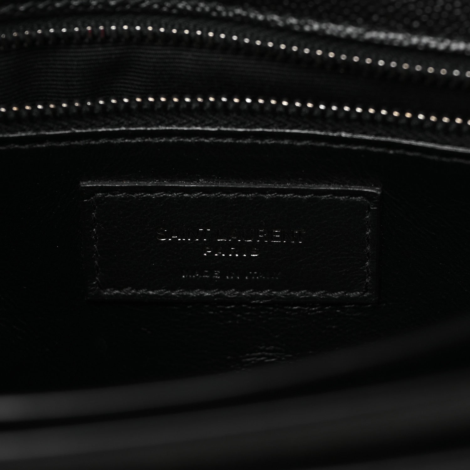 Saint Laurent Grain De Poudre Monogram Cassandra Clasp Bag Black 7 of 9