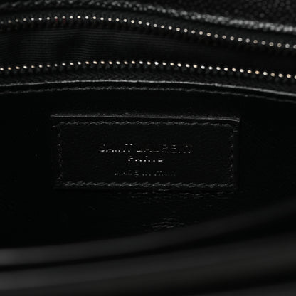 Saint Laurent Grain De Poudre Monogram Cassandra Clasp Bag Black 7 of 9
