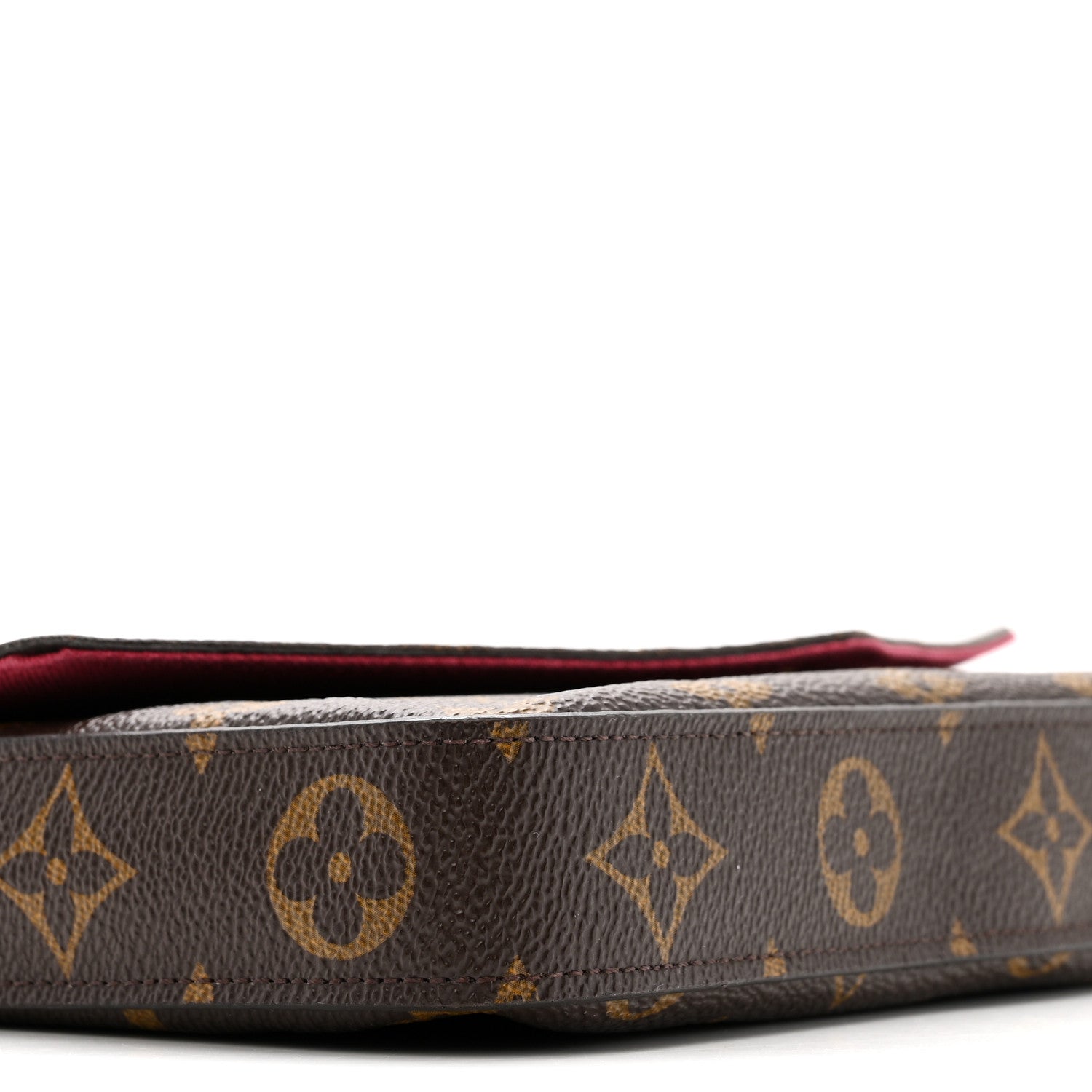 Louis Vuitton Monogram Pochette Felicie Chain Wallet Fuchsia 10 of 13