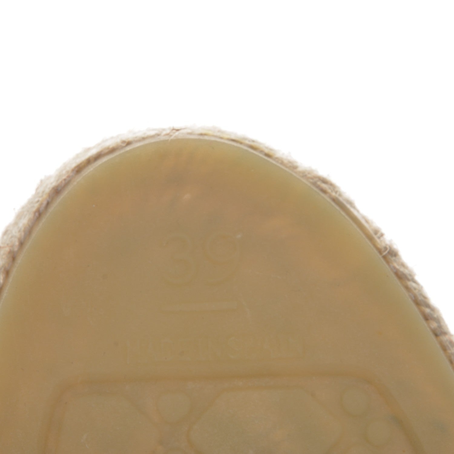 Chanel Lambskin CC Espadrilles 39 Beige Black 6 of 7