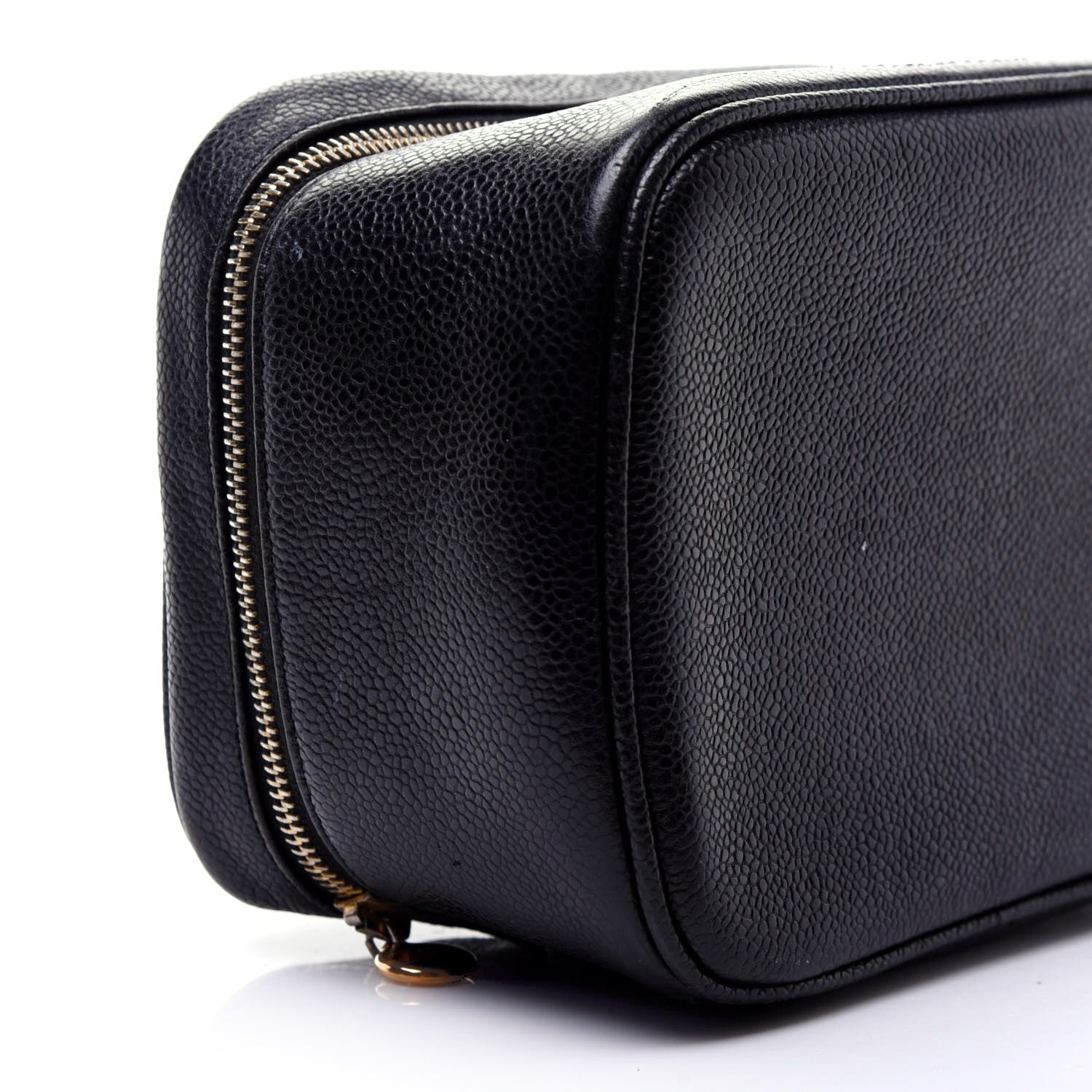 Chanel Caviar CC Vanity Cosmetic Case Black 6 of 10