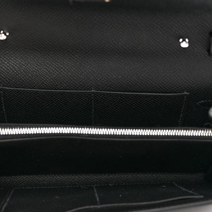 Hermes Epsom Kelly Wallet To Go Black 5 of 8