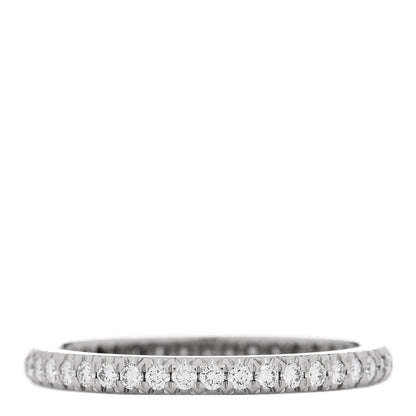 Tiffany Platinum Diamond Soleste Eternity Band Ring 52 6 3 of 4