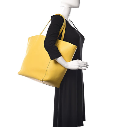 Celine Supple Calfskin Medium Horizontal Cabas Phantom Sun Yellow 2 of 12