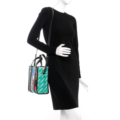 Balenciaga Agneau Arena Paris Print XS Bazar Shopper Tote 2 of 7