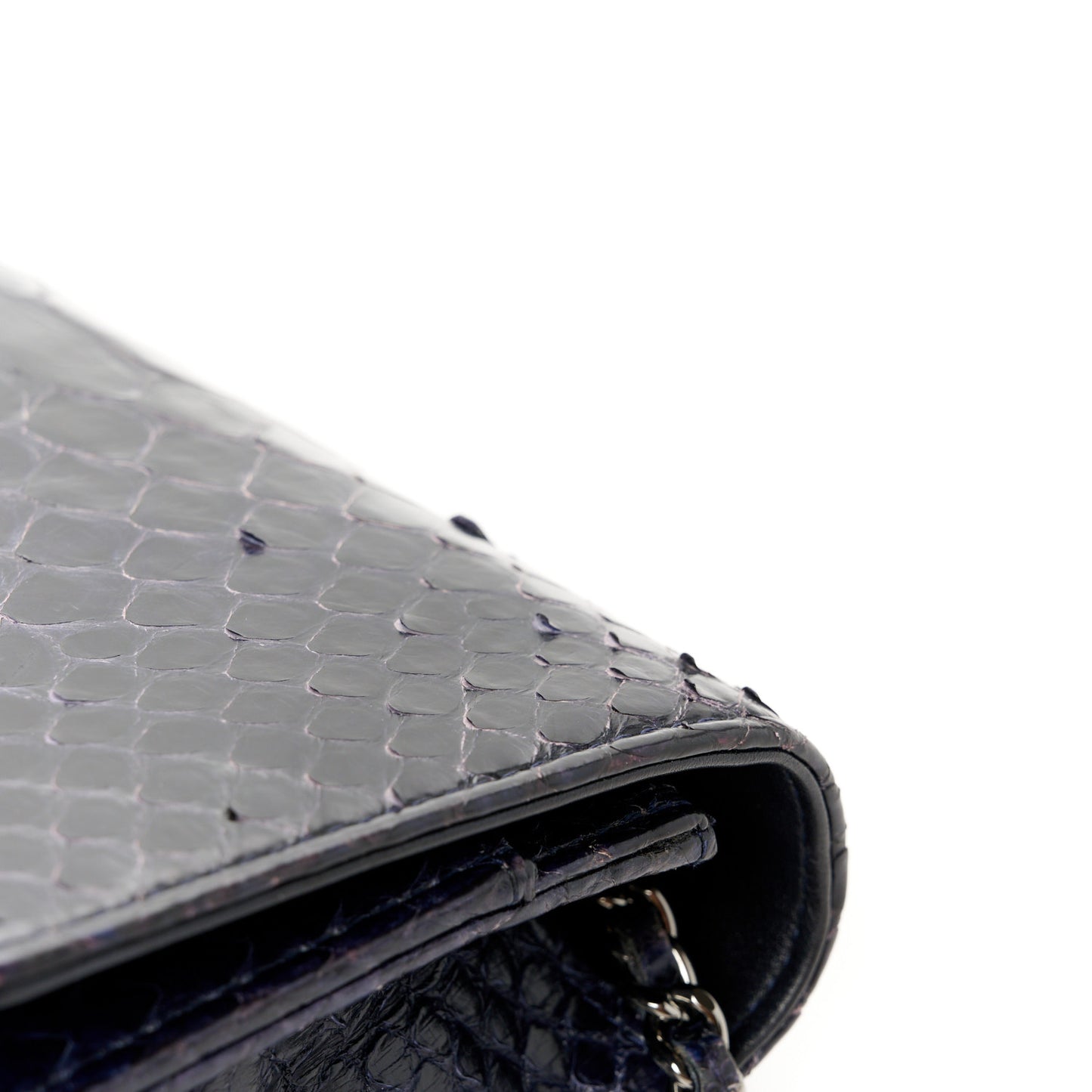Snakeskin Wallet On Chain WOC Navy
