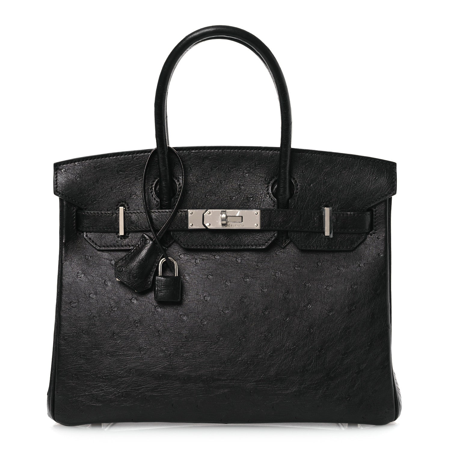 Hermes Ostrich Birkin 30 Black 1 of 12