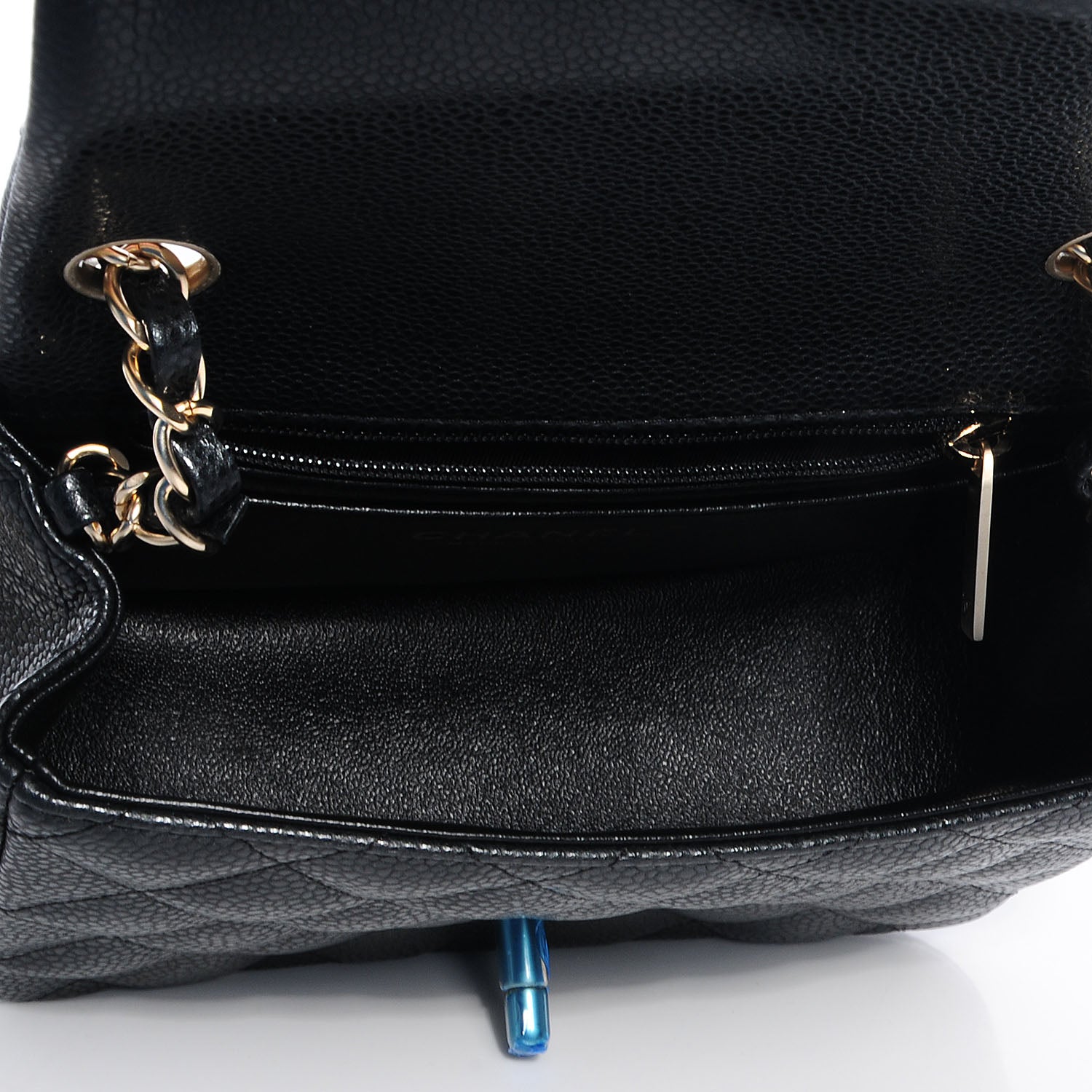Chanel Caviar Mini Square Flap Black 6 of 10
