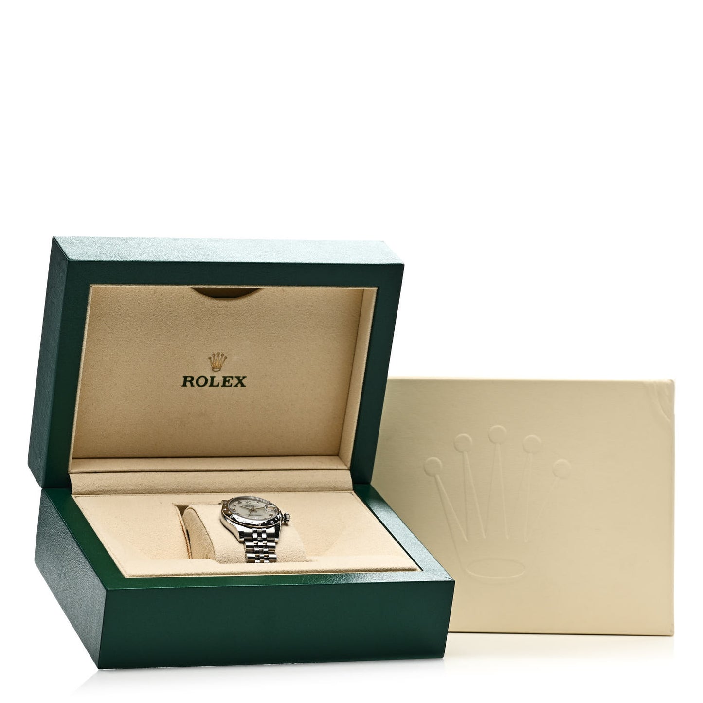 Stainless Steel 18K White Gold Diamond Mother of Pearl 31mm Oyster Perpetual Datejust Watch Roman 178344