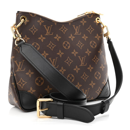 Louis Vuitton Monogram Odeon PM Black 3 of 9