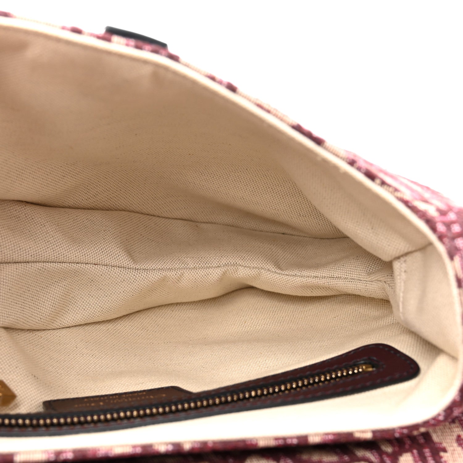 Christian Dior Oblique Saddle Bag Burgundy 5 of 10