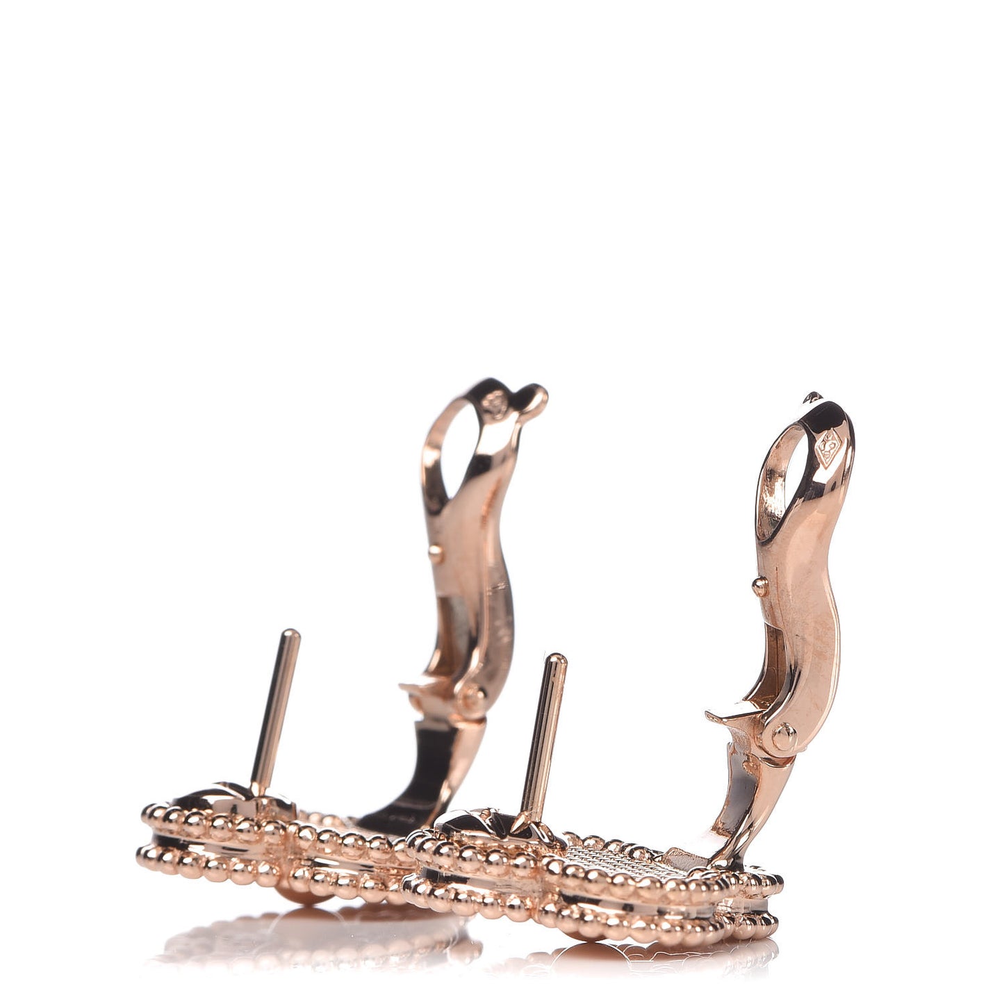 18K Rose Gold Vintage Alhambra Earrings