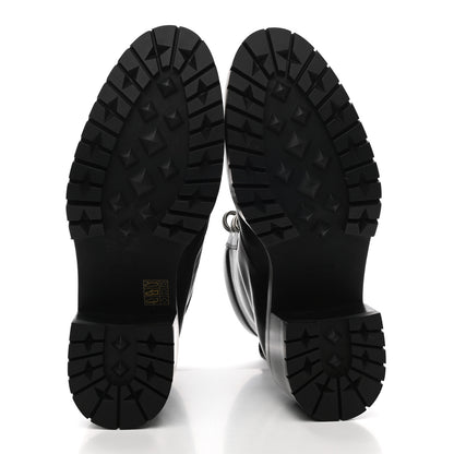 Hermes Calfskin Bridge Ankle Boots 40 Black 5 of 9