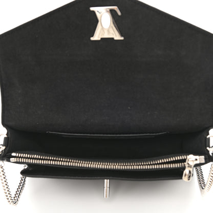 Louis Vuitton Soft Calfskin My Lockme Chain Pochette Black 5 of 10