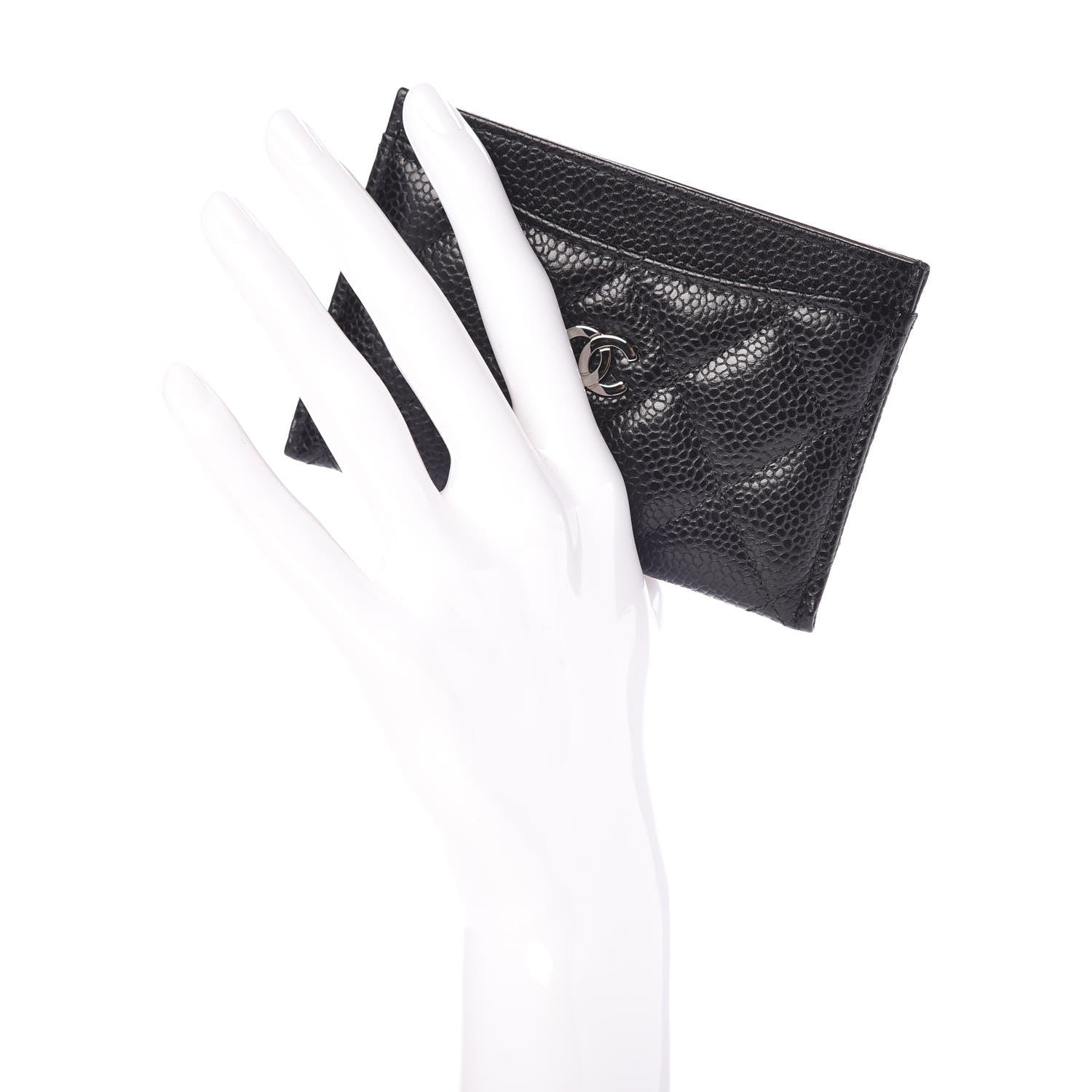 Chanel Caviar Quilted Card Holder Black 2 of 9