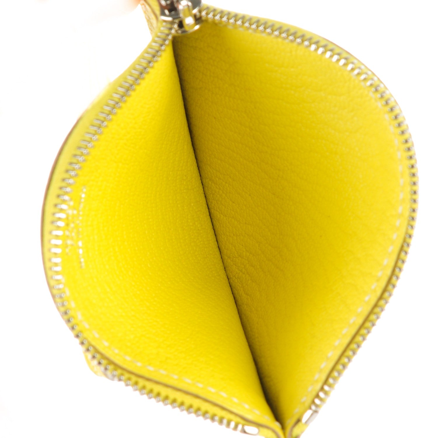 Hermes Chevre Mysore Tutti Frutti Citron Coin Purse Charm Lime 6 of 8