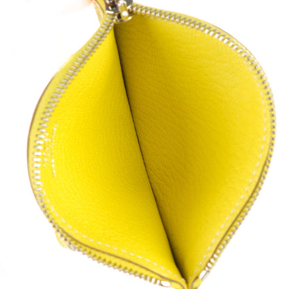 Hermes Chevre Mysore Tutti Frutti Citron Coin Purse Charm Lime 6 of 8