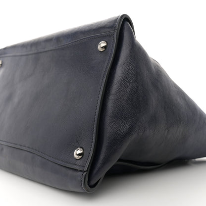 Prada Glace Calfskin Twin Pocket Tote Denim 11 of 16