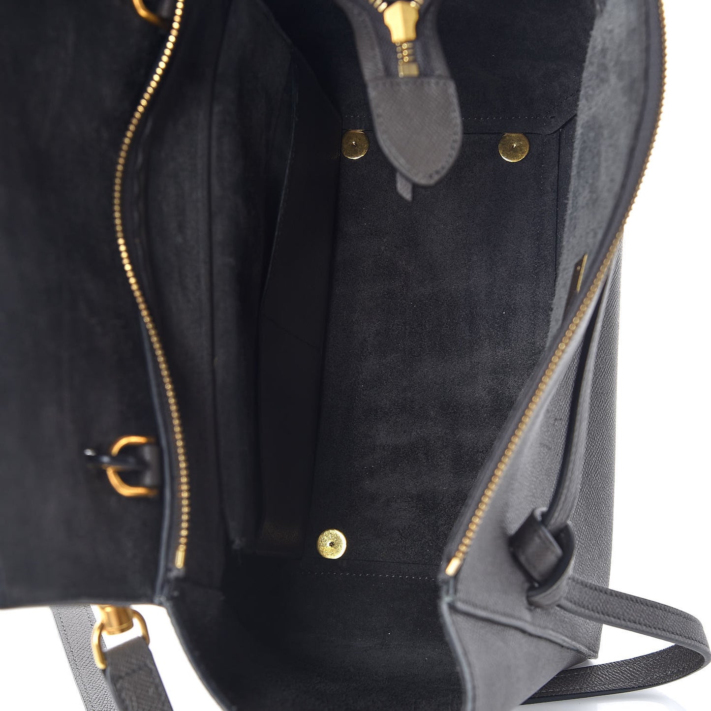 Grained Calfskin Mini Belt Bag Grey