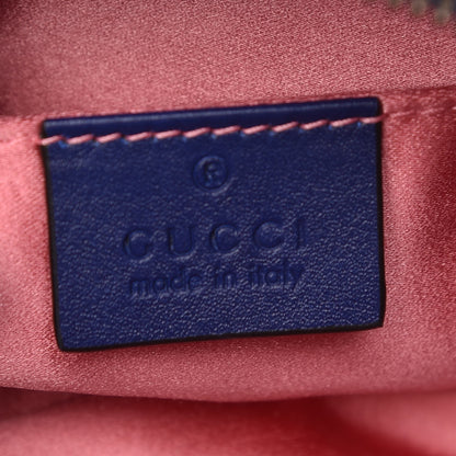 Gucci Velvet Matelasse GG Marmont Belt Bag 95 38 Cobalt Blue 6 of 7