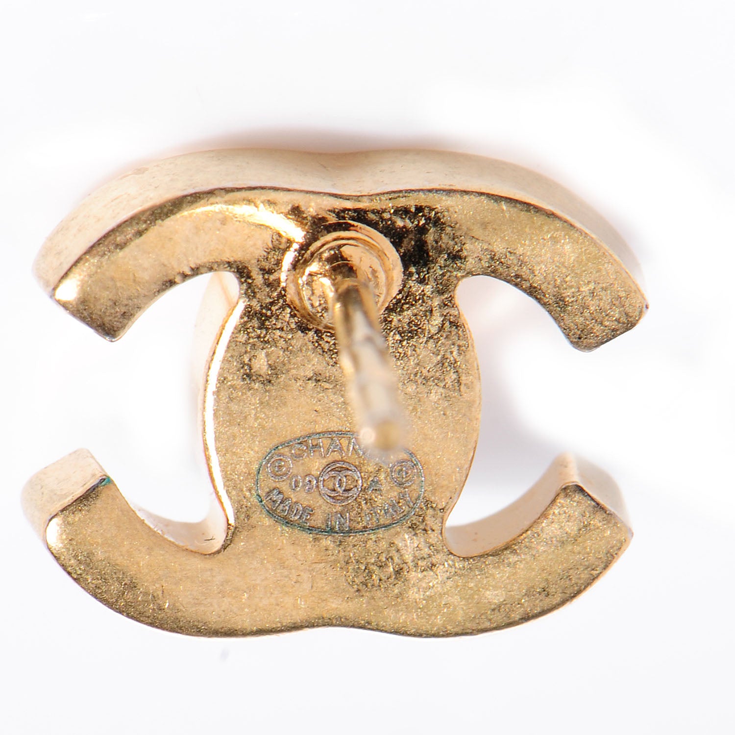 Chanel Metal CC Turnlock Earrings Gold 4 of 5