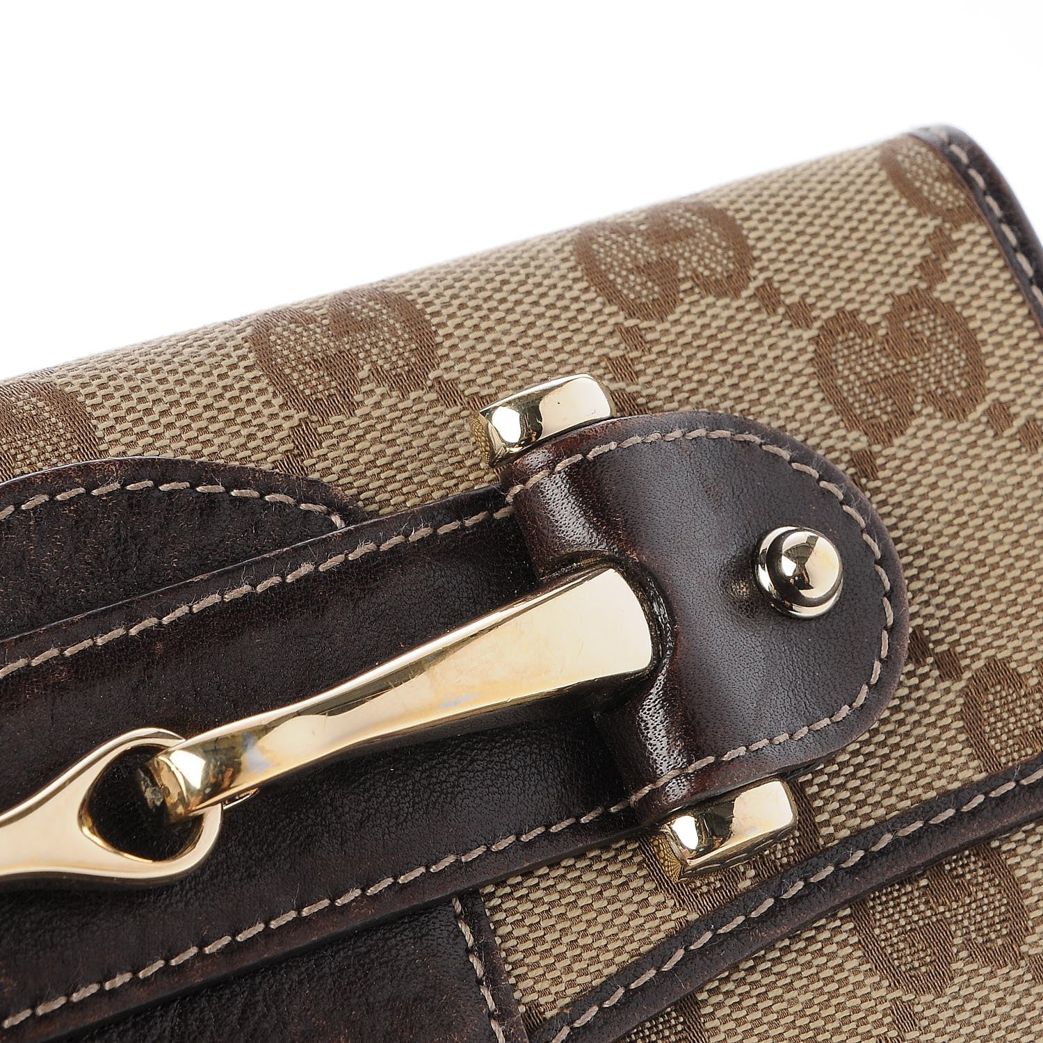 Gucci Monogram Pelham Continental Wallet Brown 8 of 10