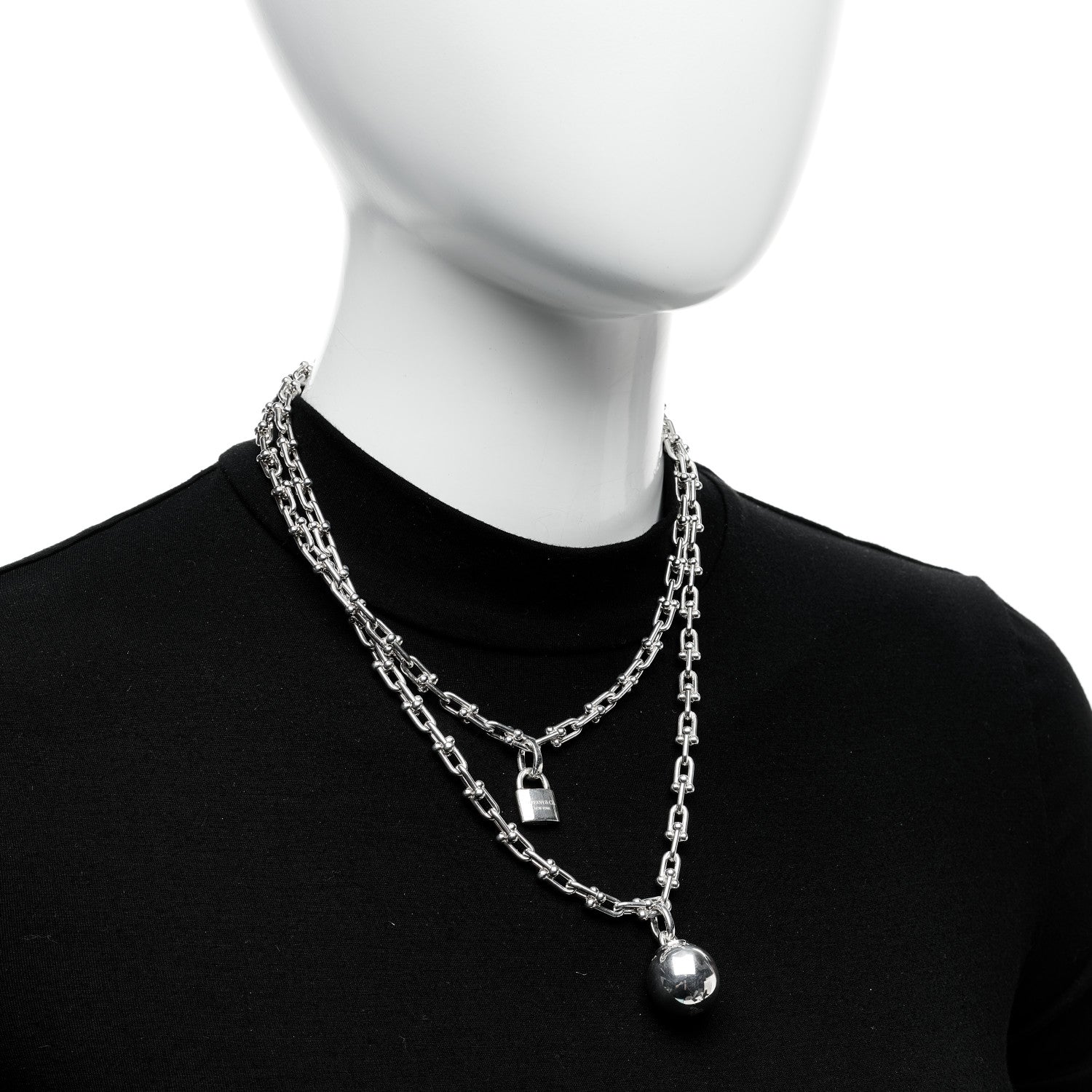 Tiffany Sterling Silver HardWear Wrap Necklace 2 of 6