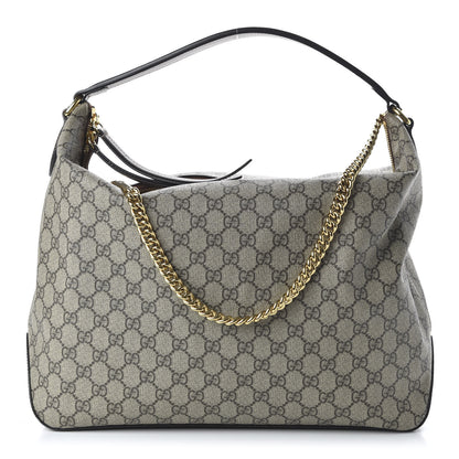 Gucci GG Supreme Monogram Large Linea A Hobo Light Brown 1 of 10
