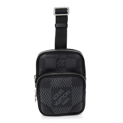 Louis Vuitton Damier Graphite 3D Amazone Sling Bag Black 1 of 9