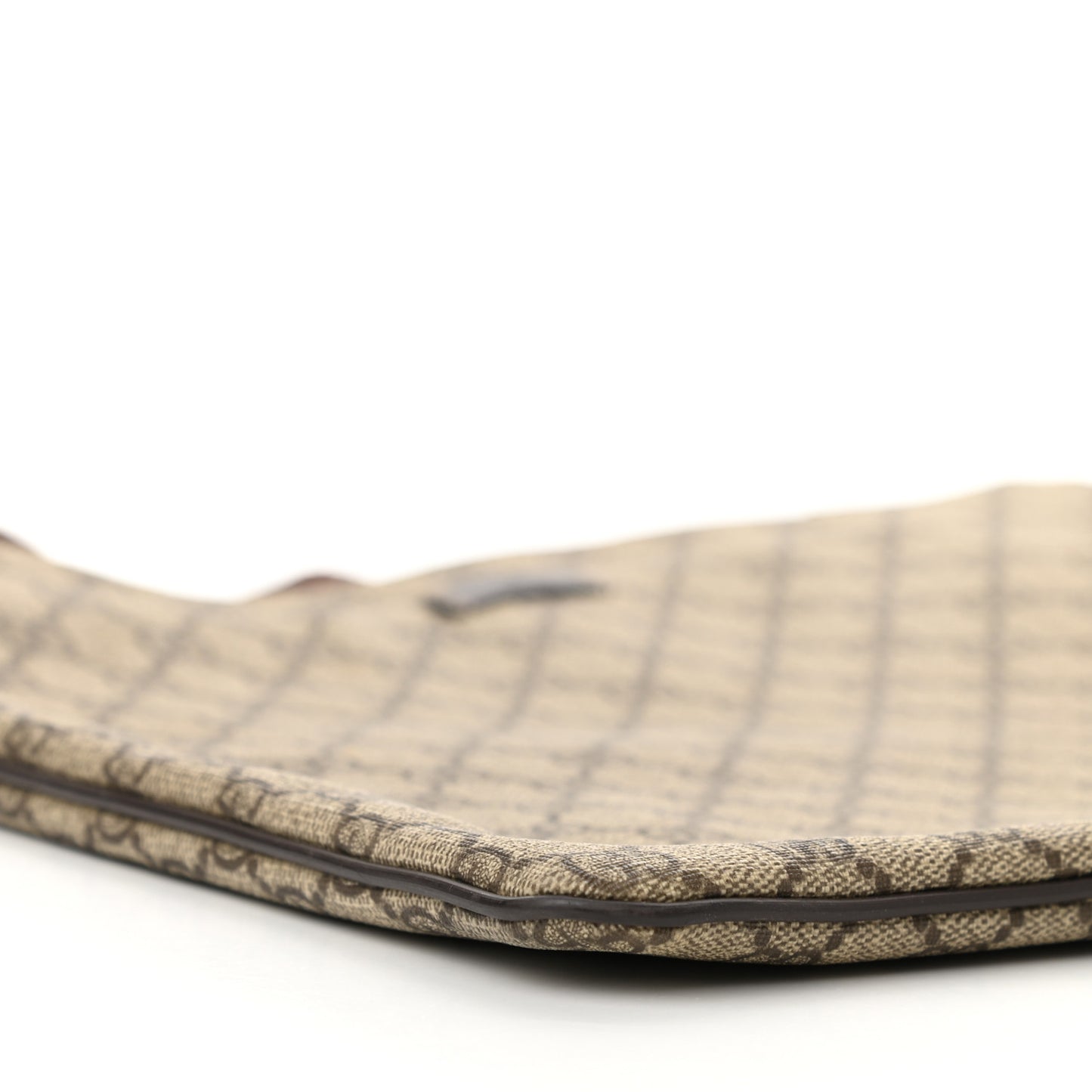 GG Supreme Monogram Medium Flat Messenger Bag Dark Brown