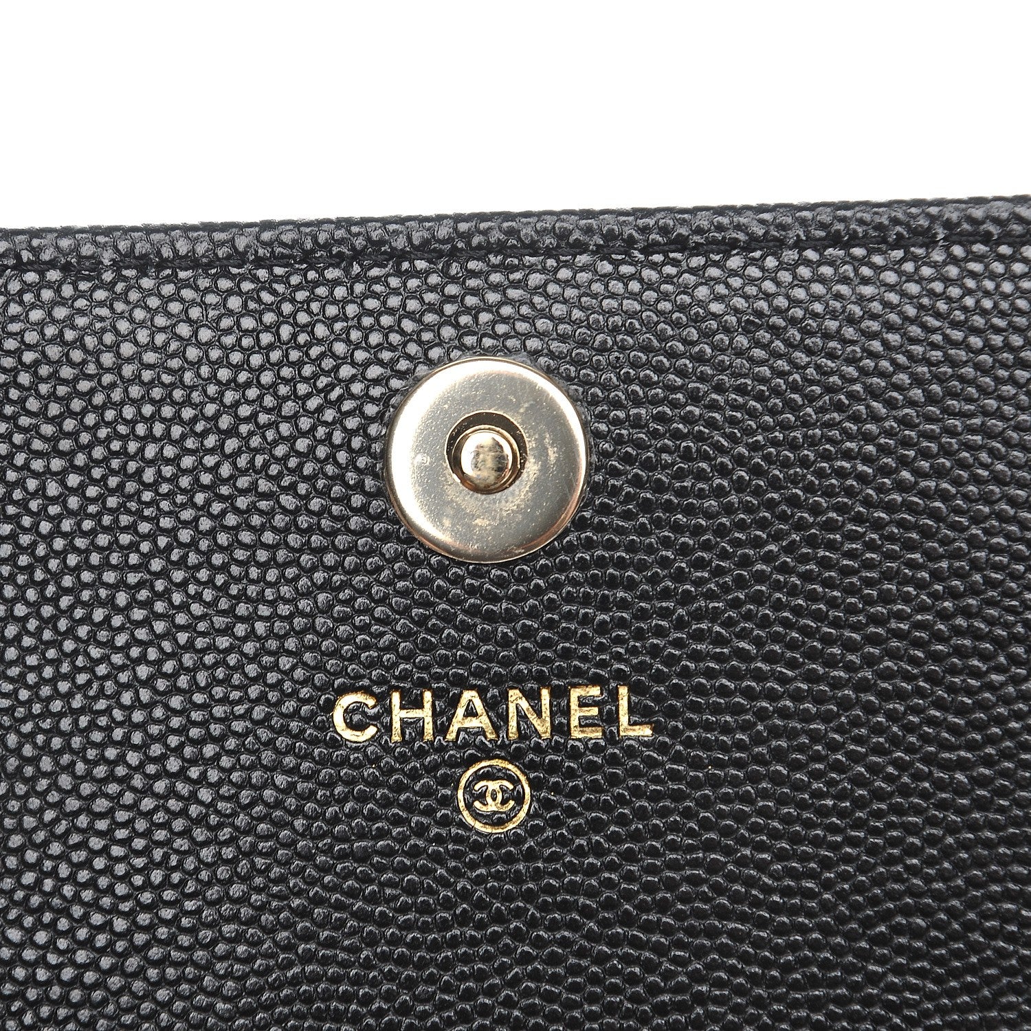 Chanel Caviar Quilted Square Wallet On Chain WOC Black 6 of 9