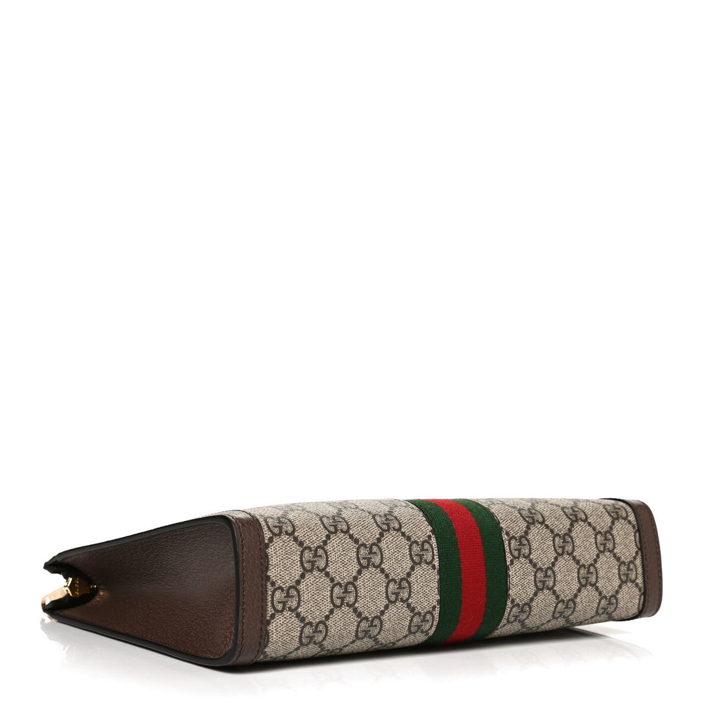 GG Supreme Monogram Web Ophidia Pouch Brown