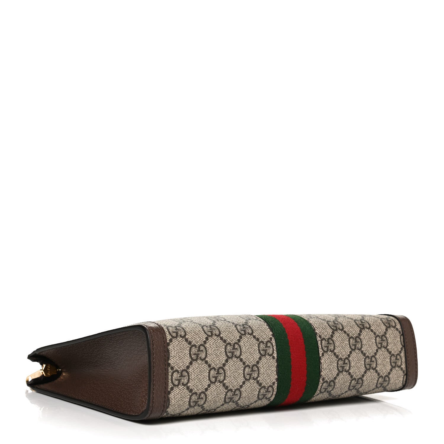 Gucci GG Supreme Monogram Web Ophidia Pouch Brown 4 of 12