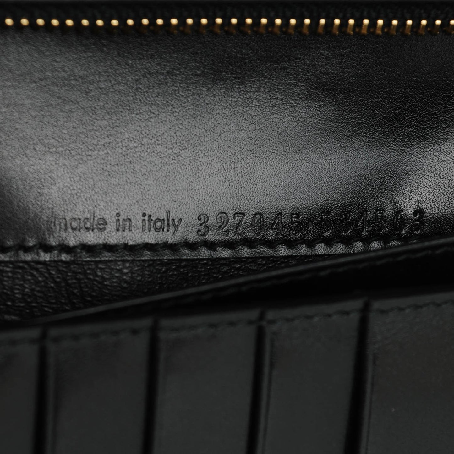 Calfskin Classic Pushlock Wallet Black