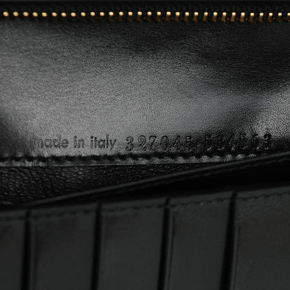 Saint Laurent Calfskin Classic Pushlock Wallet Black 7 of 7