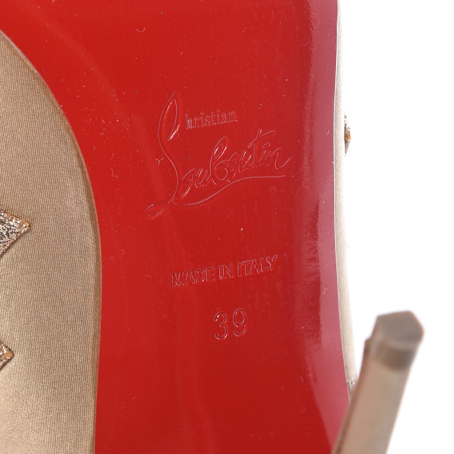 Crepe Satin Slingback 120 Pumps 39 Gold
