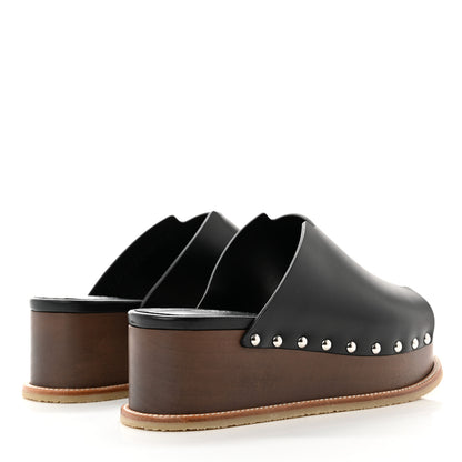 Hermes Calfskin Ellipse Sandals 35 Black 4 of 9