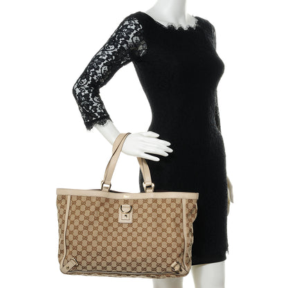 Gucci Monogram Abbey Large Tote Off White 2 of 7