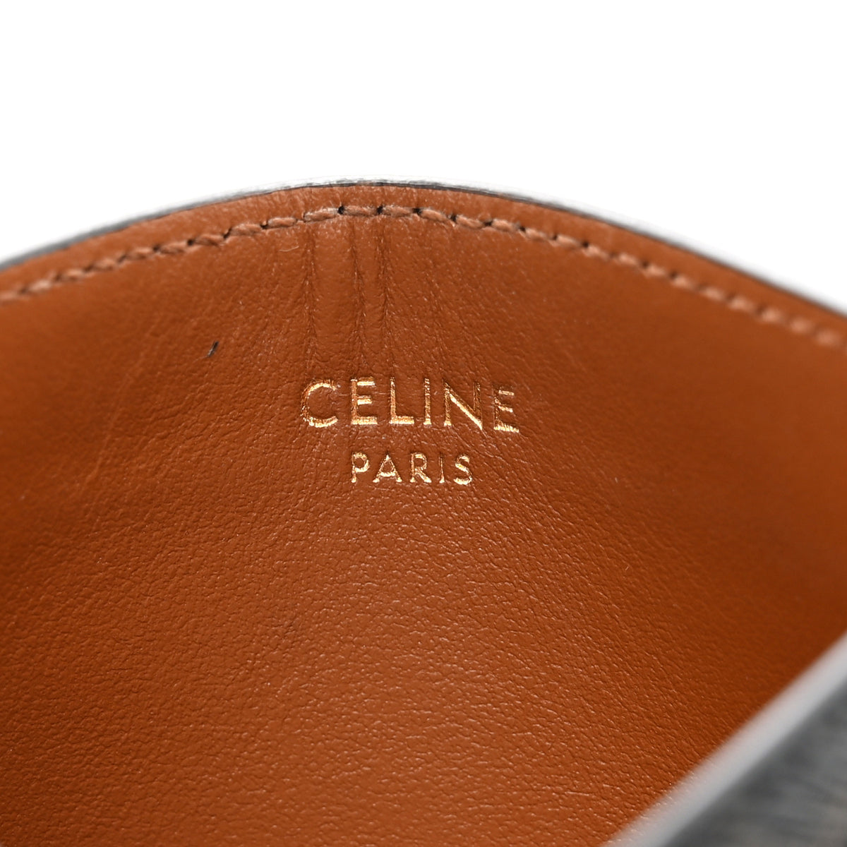 Triomphe Canvas Triomphe Card Holder Tan