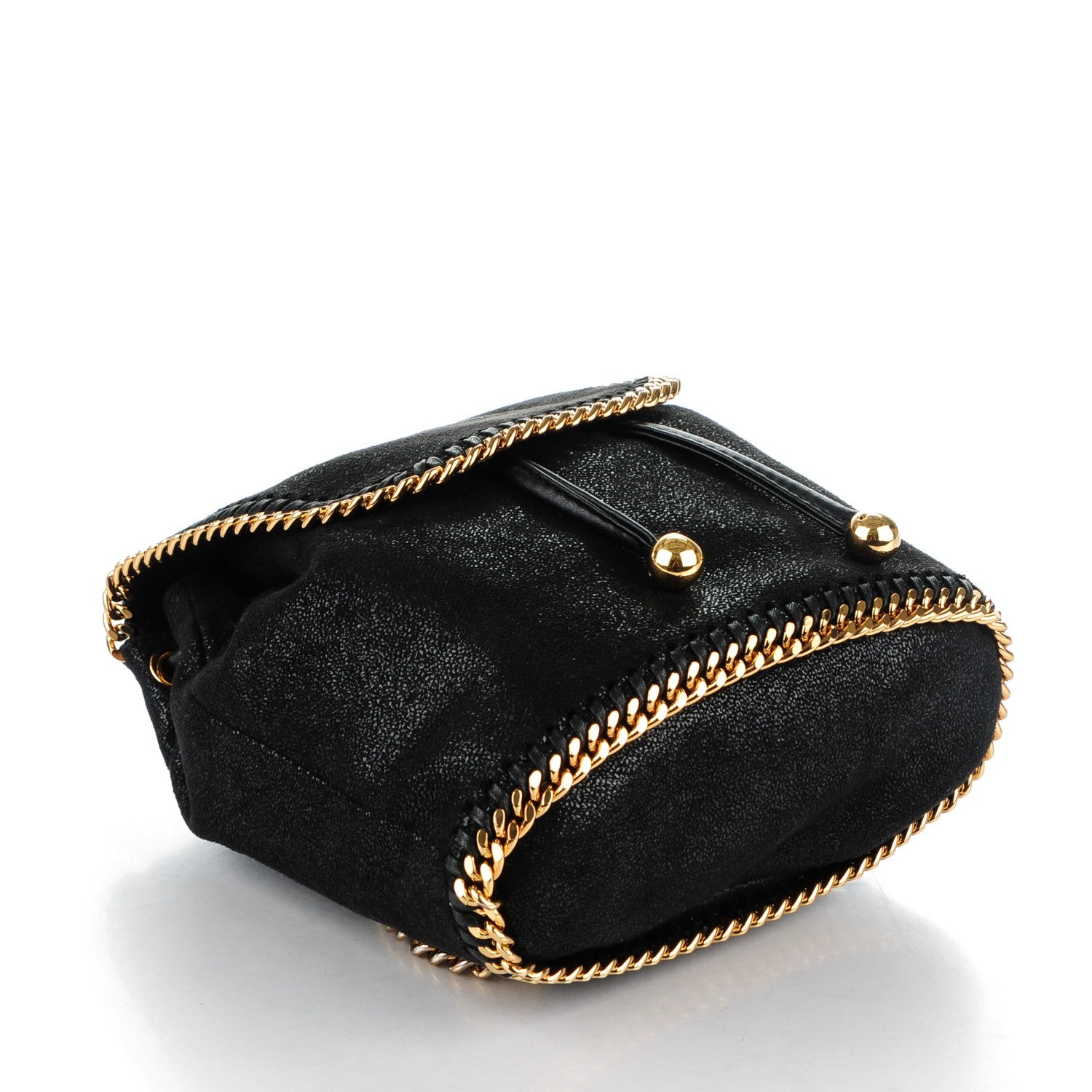 Stella McCartney Shaggy Deer Mini Falabella Backpack Black 4 of 7
