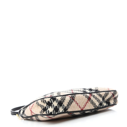 Burberry Wool Check Pochette Beige 4 of 10