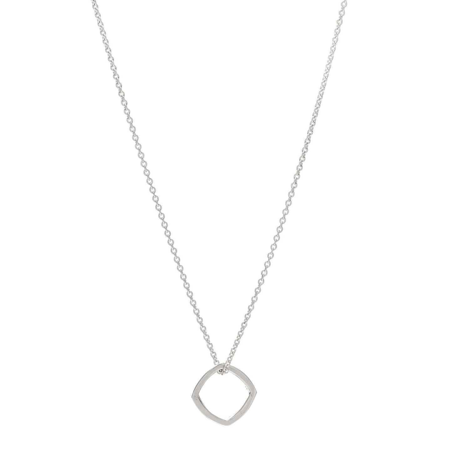 Sterling Silver Frank Gehry Torque Pendant Necklace