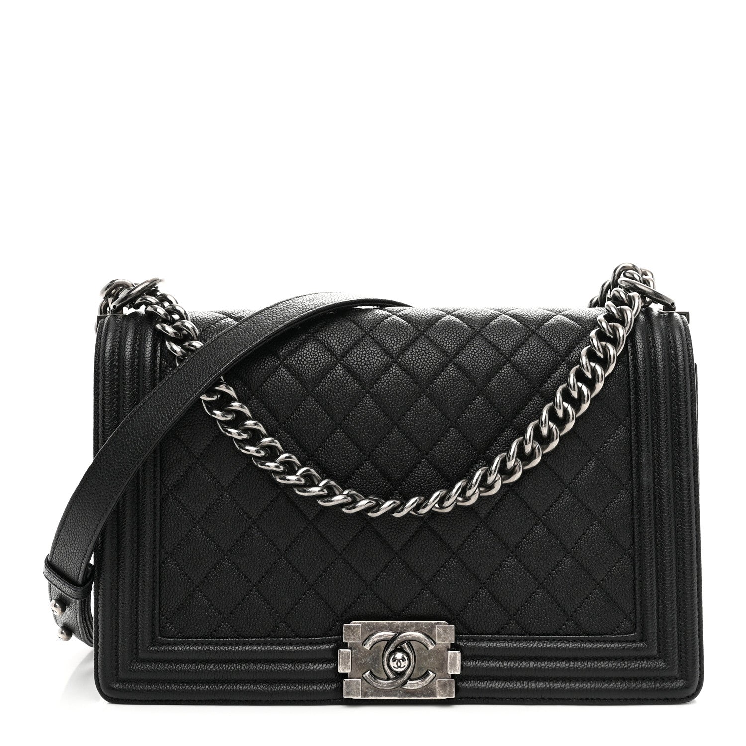 Chanel Caviar Quilted New Medium Boy Flap Black 1 of 10