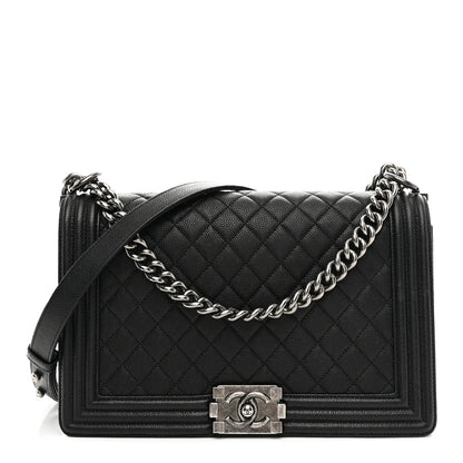 Chanel Caviar Quilted New Medium Boy Flap Black 1 of 10