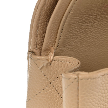 Chanel Caviar Quilted Medium Double Flap Light Beige 13 of 13