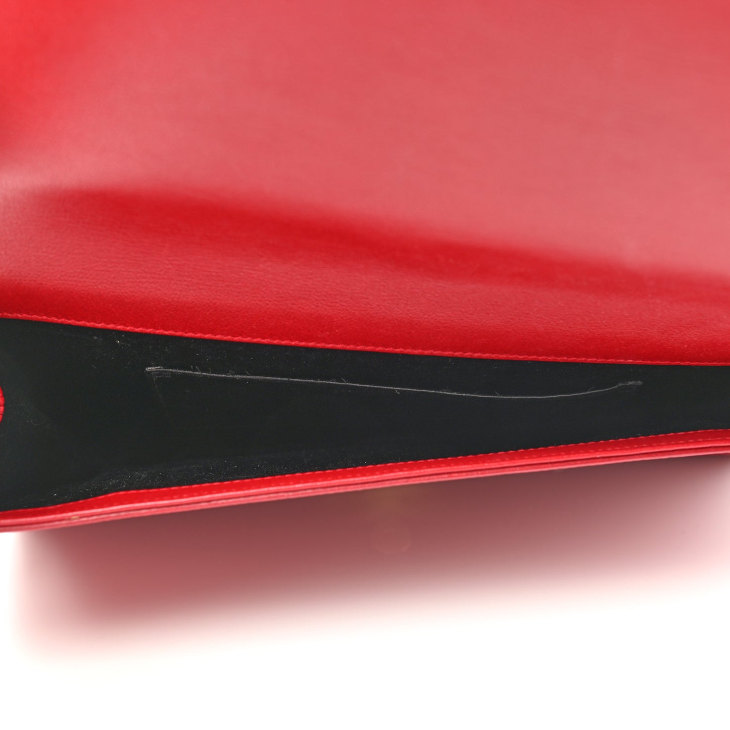 Calfskin Monogram Large Belle De Jour Clutch Red