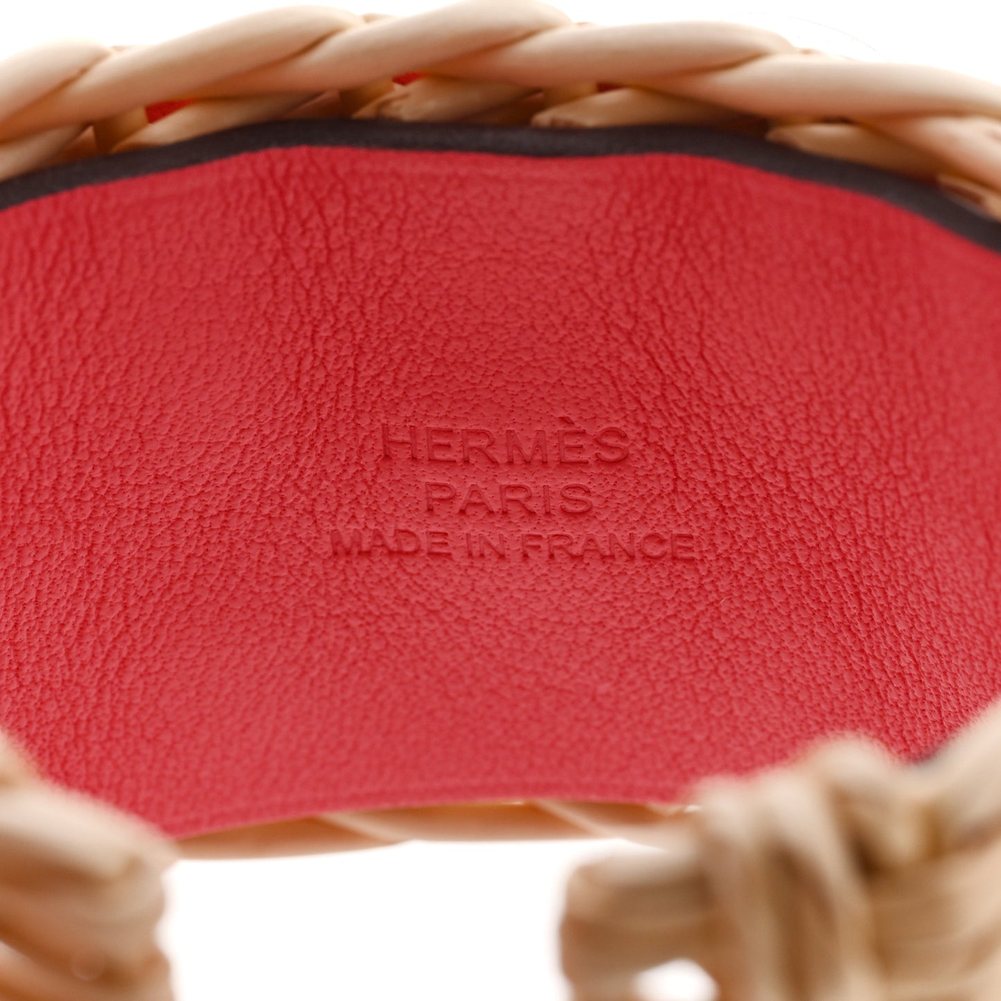 Wicker Barenia Medor Picnic Cuff Bracelet Rose Extreme