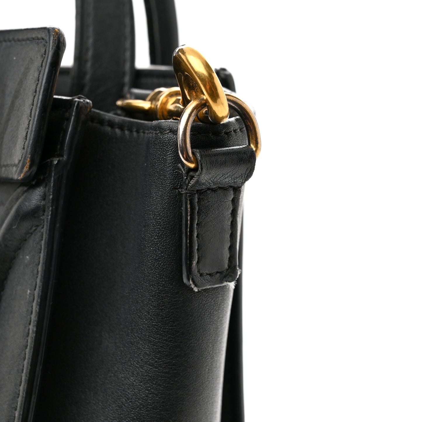 Smooth Calfskin Nano Luggage Black