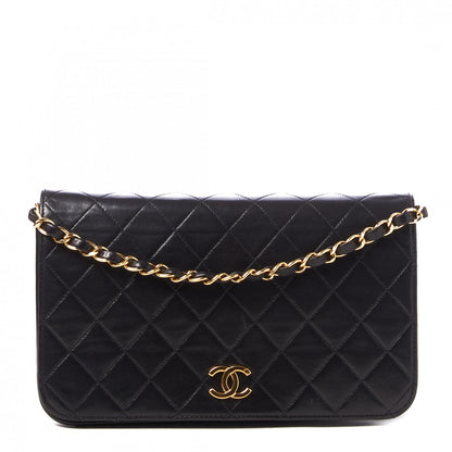 Chanel Lambskin Quilted Small Single Flap Black 1 of 9